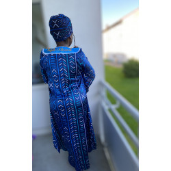 African Print Silk Dress Alya