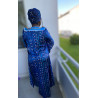 African Print Silk Dress Alya