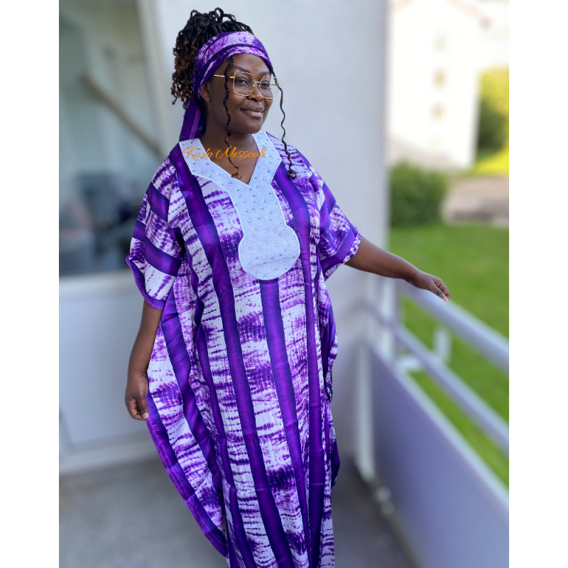 African Print Silk Dress Maliya