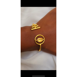 Bracelet Cowrie in Bronze