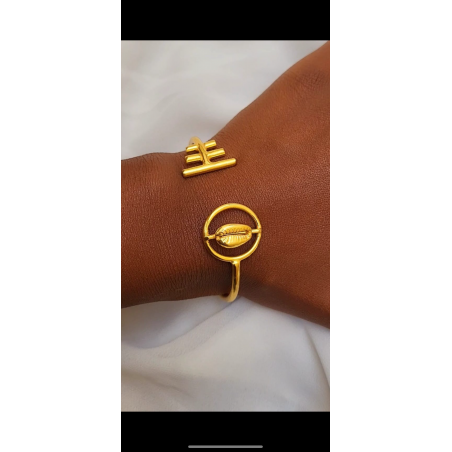Bracelet Cowrie in Bronze