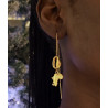 Earring Grace in Bronze and Silver