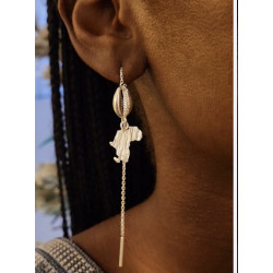 Earring Grace in Bronze and Silver