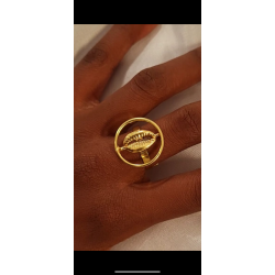 Ring Cowrie Amina in Bronze and Silver