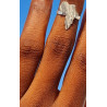 Small ring Africa in Silver (adjustable)