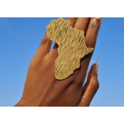 Ring Africa in Bronze (adjustable)