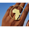 African Ring "Aicha" in Bronze