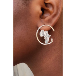 Mini Earring Peace in Silver
