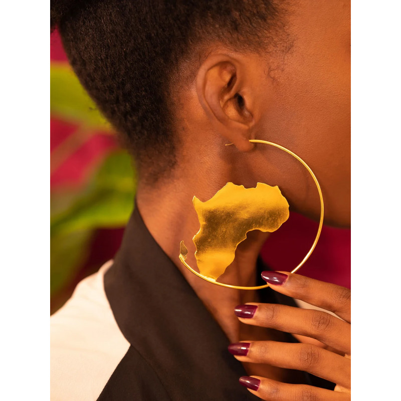 big earring "Noumi" in Bronze big earring "Noumi" in Bronze