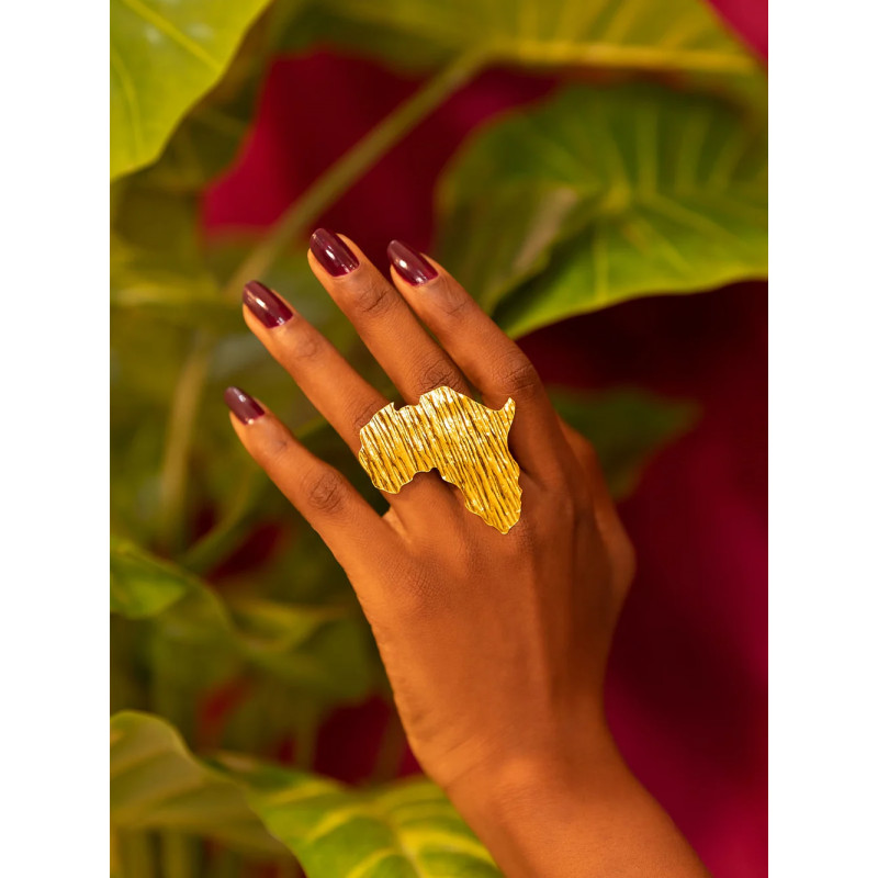 Ring Africa in Bronze (adjustable), middle size