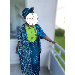 Luxe Silk Wrap Dress – Ankara Elegance Edition