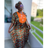 Luxe Silk Wrap Dress "Fadile"