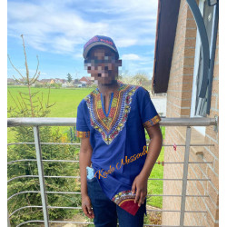Children’s Cotton Boubou with Dashiki Touch