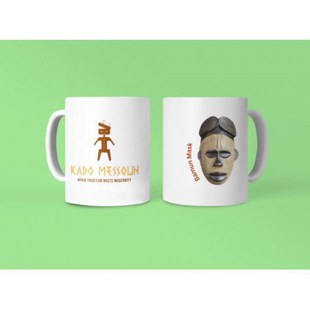 Mug with Bamoun Mask Print