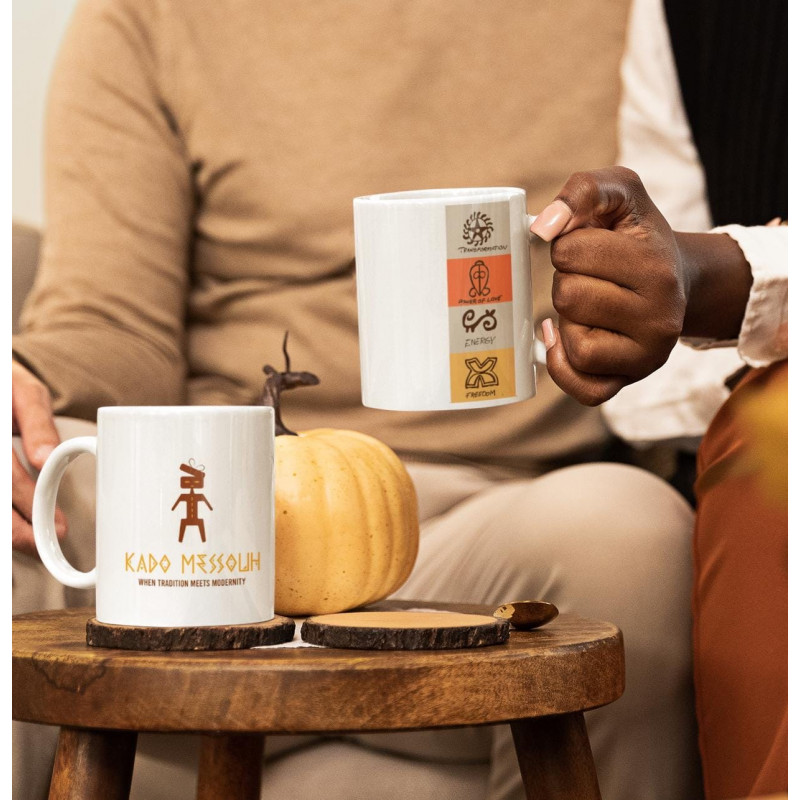 Mug with Adinkra Symbols